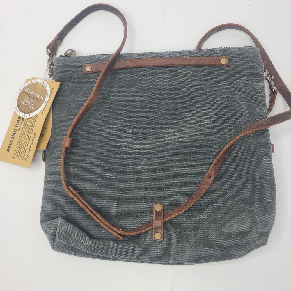 Tall Skinny Pines Randolph Mini Convertible Backpack Waxed Canvas Leather Straps - Picture 3 of 6